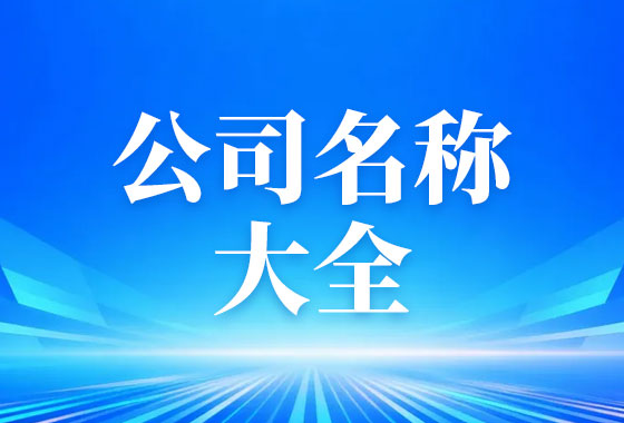 2026年公司名称大全